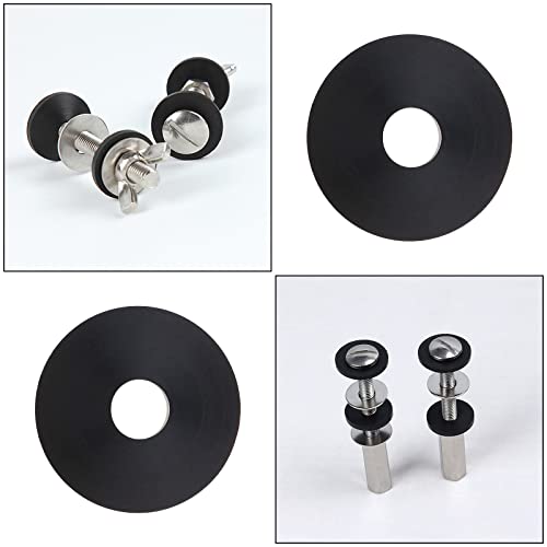 The Lord of the Tools 10Pcs Toilet Seat Washer Replacement Toilet Seat Hinge Fitting Replacement Rubber Accessories for Loose Toilet Seats 27mm/1.1inch - Image 4