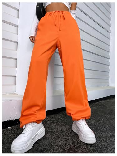 SOLY HUX Women's Drawstring Straight Leg Sweatpants High Elastic Waist Pants with Pockets Streetwear3