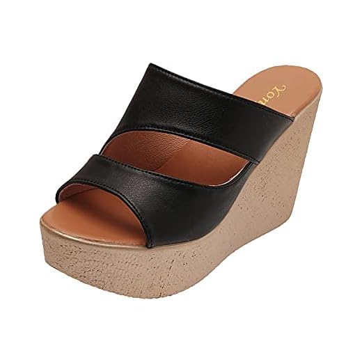Briskorry Sandaler, kilklack, damer, platå, skor, kilsandaler, sommarskor, plattform, sandaler, eleganta romerska skor, flip flops