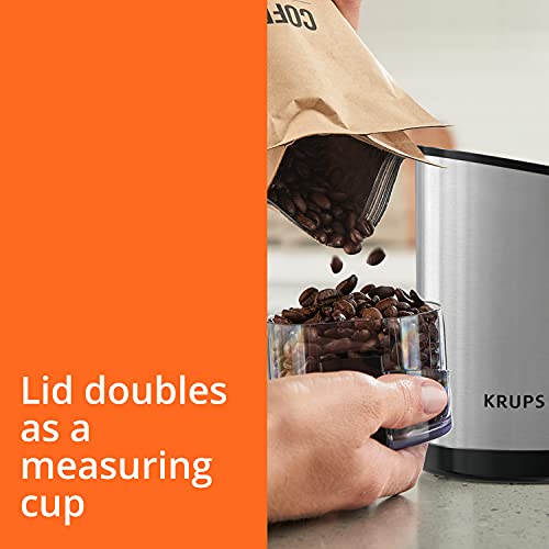 KRUPS Electric Coffee Grinder: 3 oz Capacity, 200 Watts - Versatile for Beans, Spices, Nuts - One-Touch Operation, Customizable Grind for 12 Cups - Ideal for Espresso, French Press by KRUPS - Image 7