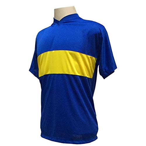Jogo de Camisa com 14 unidades modelo Boca Juniors Royal/Amarelo +