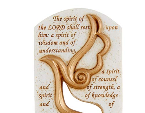 Autom Spirit of The Lord Confirmation Holy Water Font Catholic, 6 Inch