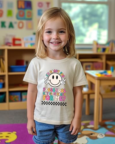 Pre K Shirts for Girls Boys Toddler Kids, Happy First Day of Preschool Shirt, Prek Tee Pre Kindergarten Tops 2T 3T 4T3