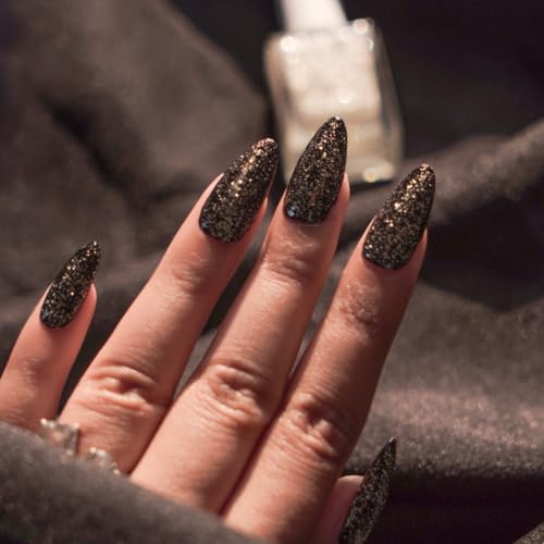 Image of Nails & More Holographic Glitter Ring Light Nail Polish Topper, Argan Oil-Infused Gel Shine, Sparkly Nails, Festival Polish | 10ml