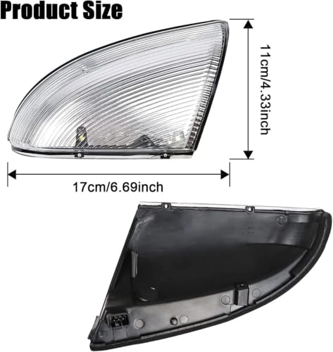 Luz de señal de giro para espejo de Dodge Ram 1500 y 2500 OE 68064949AA 6