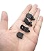 MYYZMY 80 Pcs L-Shaped Clips 1/4 Inch Shelf Support Pegs, Shelf pins with Rubber Sleeve for Shelf Bracket Pegs, Black
