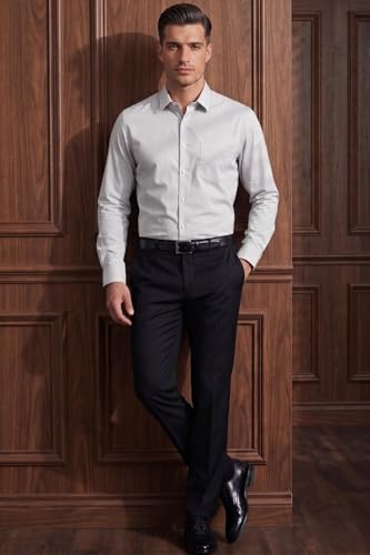 Image of Louis Philippe Mens Cotton Striped Regular Fit Shirt