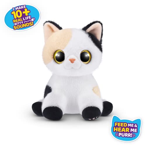 Pets Alive Smitten Kittens Surprise, Minx, Nurture Play, Kuscheltier zum Auspacken, Interaktiv, 10 Sounds, Ultraweiche Plüschtiere, Elektronisches Haustierkätzchen adoptieren (Minx)