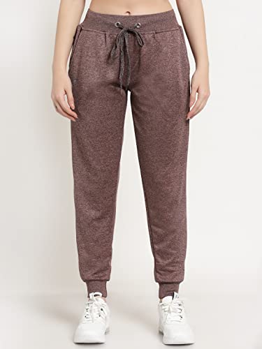 Image of UZARUS Women's Slim Fit Polyester Track Pants