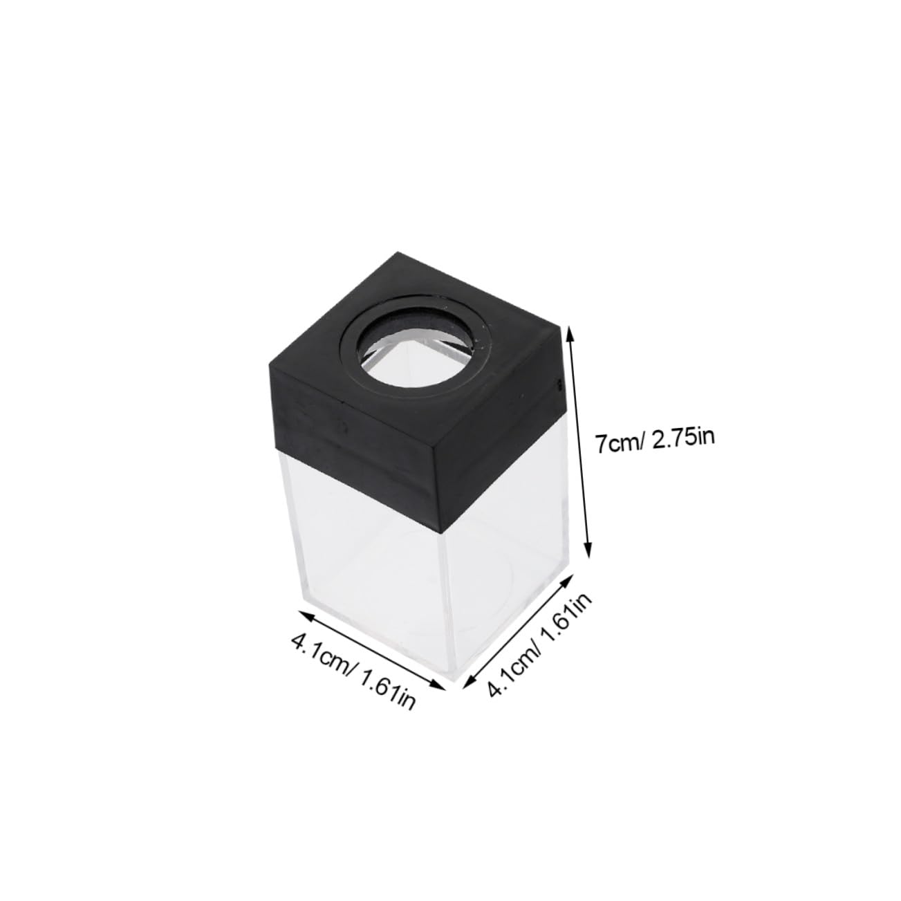 12 Pezzi Organizer per Graffette Magnetiche Scrivania Quadrato in Plastica per Ufficio Scuola e Casa Dispenser Compatto per Graffette e