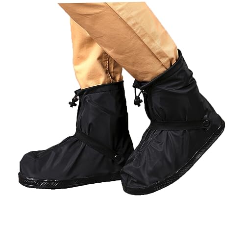 Cubiertas para calzado para adultos, antideslizantes y gruesas, color negro, para actividades al aire libre, camping, viajes y protección contra la lluvia miniatura 1