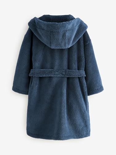 NEXT Jungen Standard Fleece-Bademantel Marineblau 110-116