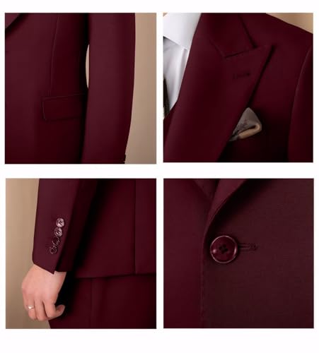 Suit for Men Wedding Slim Fit 3 Piece Set Blazer Jacket Vest Pants Tuxedo Suits for Groomsmen Business Prom Party Sport Coat4