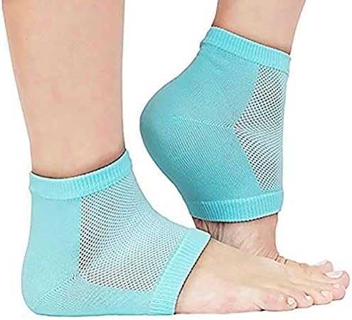 TYAG Heel Socks for Pain Relief Silicone with Spa Botanical GelPad | Heel Protector Socks For Men And Women (Multi Color - As per Availability)