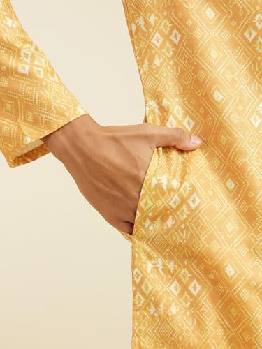 Image of DIWAS BY MANYAVAR Men's Cotton Blend Printed Kurta (1pc)