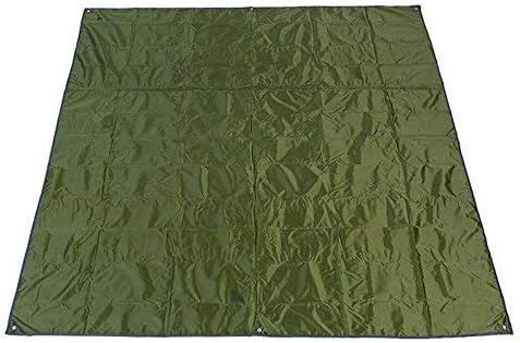 MLoveBiTi Waterproof Picnic Mat Tent Tarp Blanket Nylon Material with Small Bag 215 x215 cm Large, for Outdoor Picnics Camping Beach Travel Hiking, Army Green