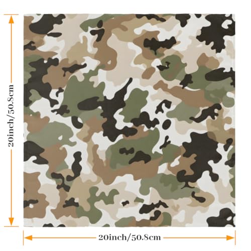 Servilletas de Tela Militar Abstractas Set 6 50.5x50.5 cm miniatura 2