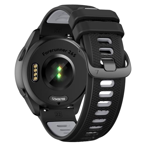 U-LIMVE �r���v�o���h Garmin Forerunner 265/Forerunner 255/Forerunner 570 47mm/Vivoactive 4/Venu 4/Venu 3/Venu 2�p �\�t�g�V���R�� 22mm�����p�o���h