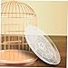 VOSAREA 2pcs Transparent Bird Cage Tray Plastic Bottom Litter Holder for Parakeets Small Birds and Parrots Easy to Install Replacement Accessories