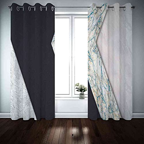 Rideau thermique de qualité supérieure aspect marbré chic - 4