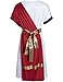Kids Toga Costume Roman Robe Greek God Outfit Halloween Cosplay Costume Accessories Set(RD 150)