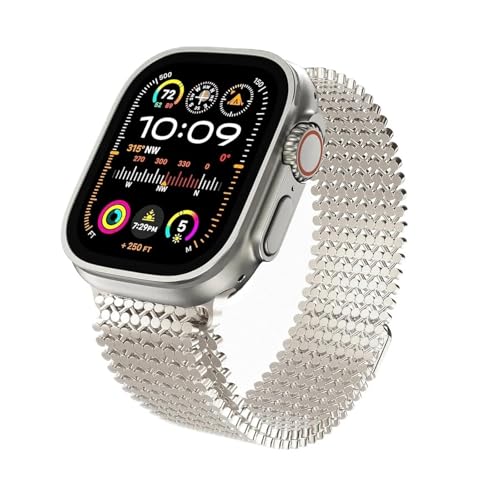 Bracelet Milanais pour iWatch série 10 idéal pour sublimer vos tenues de bureau