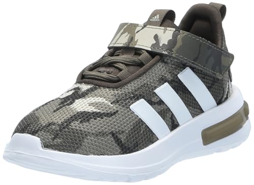 adidas Unisex Kids' Zapatilla Racer TR23, Olive Strata/Cloud White/Shadow Olive, 38 2/3