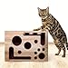 Cat Nail File Enrichment Box, 2026 Upgrade Cat Scratch Puzzle Enrichment Box, Nail File Stress Free Alternative to Clippers and Grinders, Puzzle Enrichment Scratcher for Indoor Cats Scratching (Box)