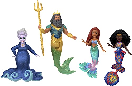 Disney La Petite Sirène Coffret Ariel Et Mer Avec 7 Mini Poupées Et 4 Figurines - vue 3