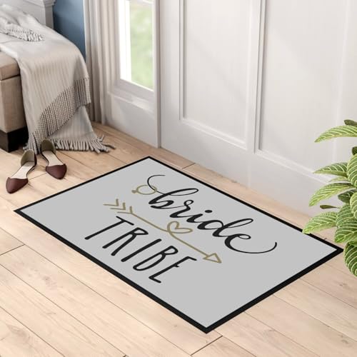 Paillasson Gris Bride Tribe 75x50cm idéal pour décorer l'entrée des mariées