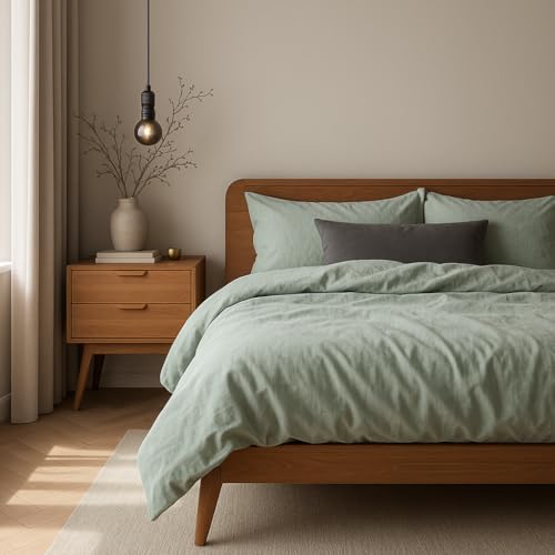 VEL VET HOME Bettwäsche 135x200 Baumwolle Bettbezug 135x200 cm mit...