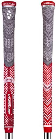 KINGRASP Multi Compound Golf Grips Set of 2 (Free 2 Tapes Included),Anti-Slip，Super Stability,Cord Rubber, Golf Club Grips,Standard/Mid Size, 3 Colors Optional