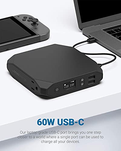 Omni 20+ 20000Mah Laptop Power Bank | Ac/Dc/Usb-C/Wireless Battery Backup For Laptops:macbook Pro/Ipad Pro/Dell/Surface | Cameras:canon/Nikon/Dslr/Dji Drones | Smart Devices:iphone/Samsung #TOP4