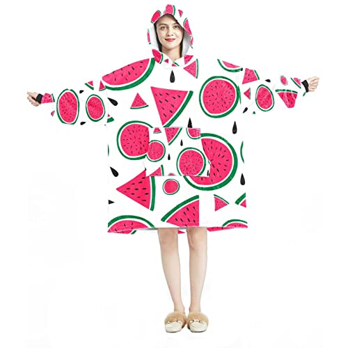 Sweat à capuche pastèque géant pour des soirées cocooning réussies - 2
