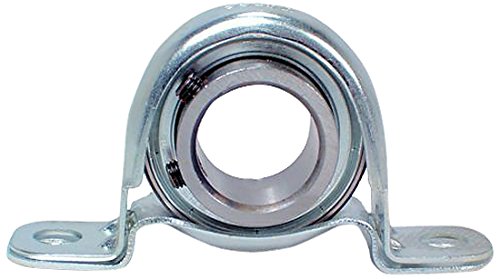 Peer Bearing FHSPPZ201-8-IL Pillow Block, Narrow Inner Ring, Interlocking Set Screw Locking Collar, Single Lip Seal, Pressed Steel Housing, 1/2" Bore,