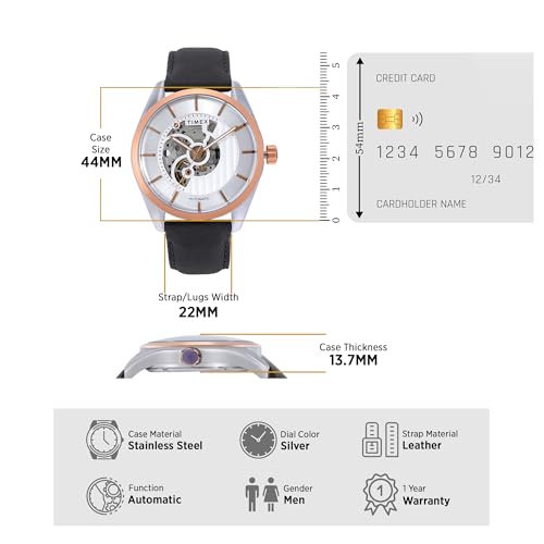 Image of TIMEX Round 44mm Silver Dial Analog Men Watch - TWEG17502