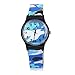 Greatangle-UK Kinder Mädchen Jungen Kunststoff Armbanduhr Analog Quarz Sportuhr Camouflage Uhr Cartoon Uhr PVC Armband