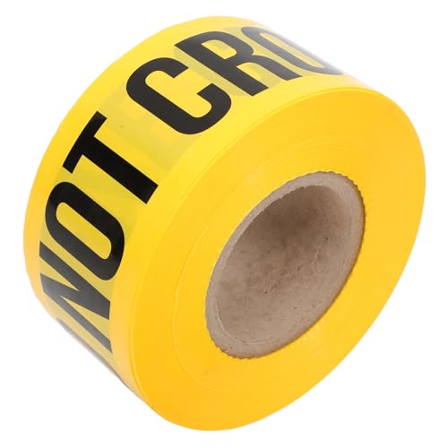 Ruban de signalisation scène de crime jaune marquage zone dangereuse