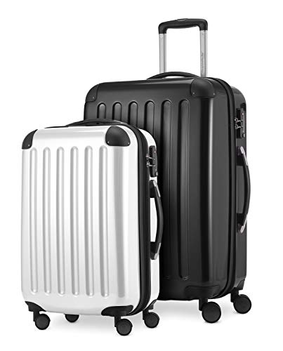 Preisvergleich Produktbild HAUPTSTADTKOFFER - Alex - 2er Kofferset Hartschale glänzend, mittelgrosser Koffer 65 cm + Handgepäck 55 cm, 74 + 42 Liter, TSA