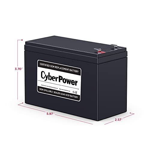 CyberPower RB1290 UPS Replacement Battery Cartridge, Maintenance-Free, User Installable, 12V/9Ah - image 4