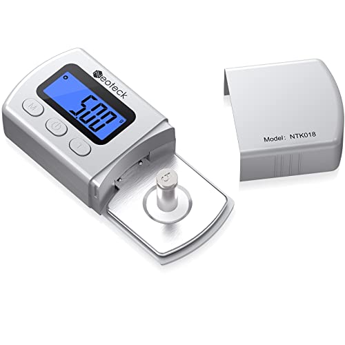 Neoteck Digital Turntable Stylus Force Gauge 0.01g/5.00g with Blue LCD Backlight Turntable Stylus...