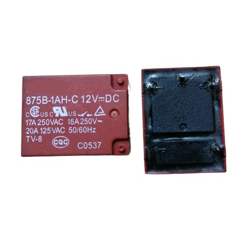 Relais 875B-1AH-FC-12V de 17A pour circuit imprimé automobile en lot de 10 pièces
