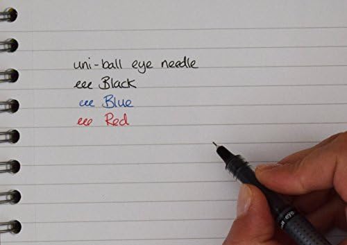 uni-ball Eye Needle, UB-185, Black, Plastic Free Packaging, Pack of 5