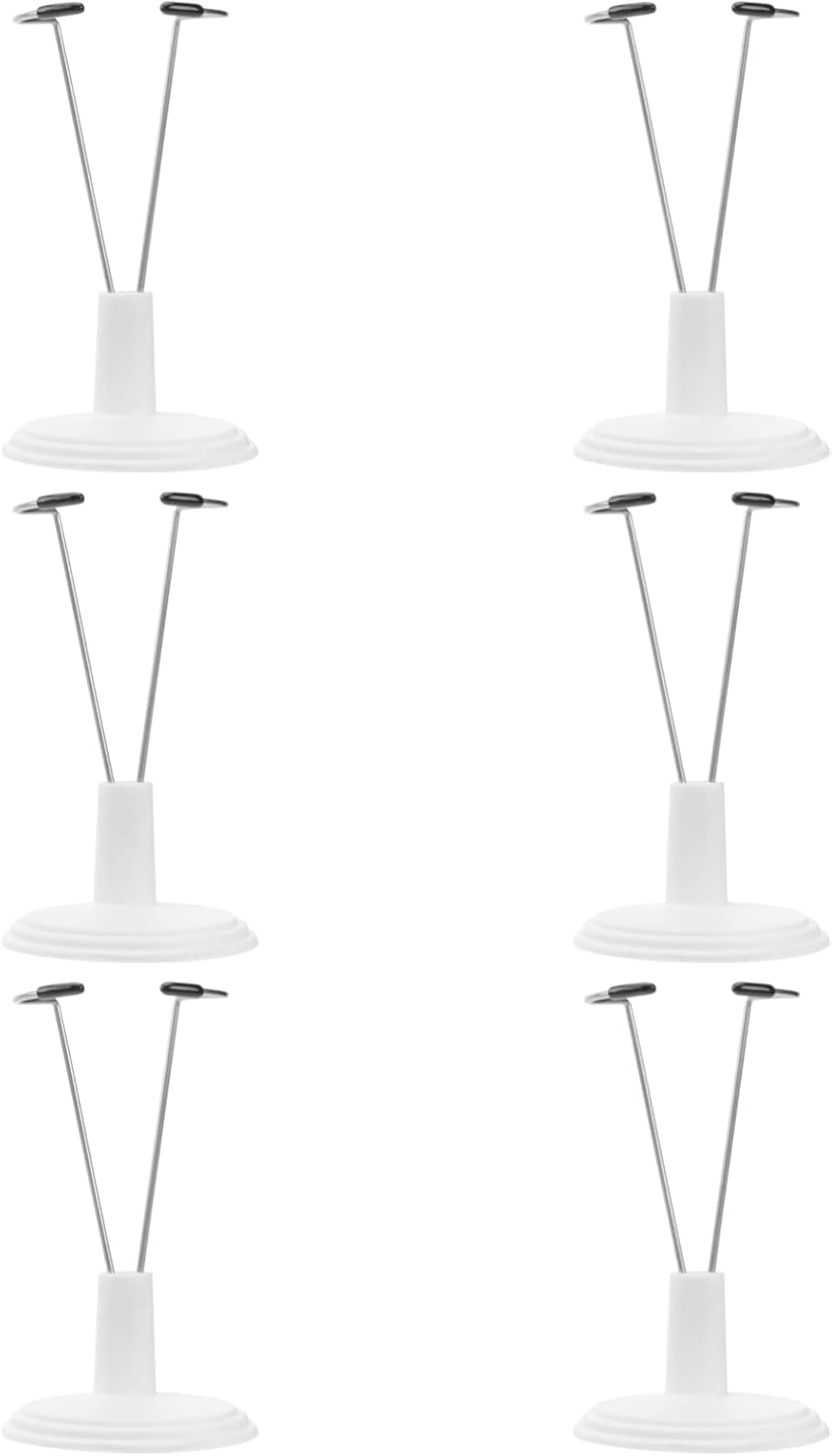 Ipetboom 6 unidades de 5.9 in de almacenamiento para muñecas, soporte de figura de acción, estante de exhibición de muñecas, soporte para modelo de