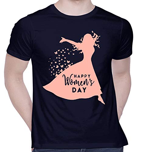 Image of CreativiT Graphic Printed T-Shirt for Unisex International Women's Day Tshirt | Casual Half Sleeve Round Neck T-Shirt | 100% Cotton | D00271-48