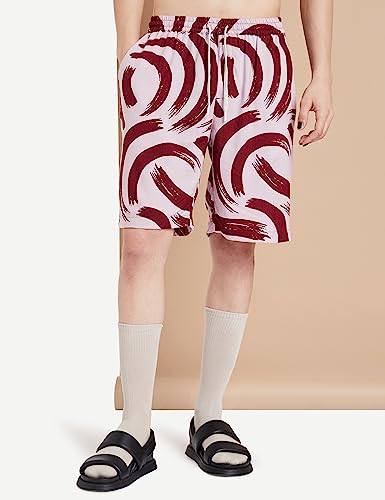 Image of Amazon Brand - INKAST Men's Geometric Printed Half Sleeve Viscose Shirt /Co-Ord Sets (Regular Fit)