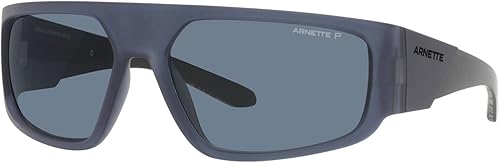 Miniatura 2 de Arnette AN4304 Heist 3.0 - Gafas de sol rectangulares para hombre, color azul transparente mateazul oscuro polarizado, 2.480 in