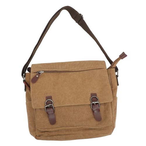 Sacoche bandoulière homme en toile pour éviter les sacs lourds et encombrants