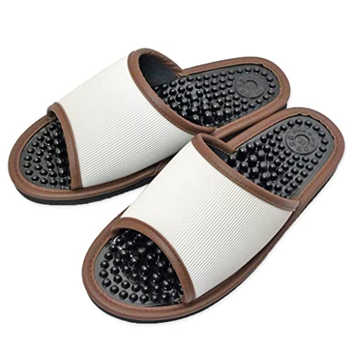 [ハキハキ工房 - Slippers by CREO] レユール健康サンダル 2Lサイズ 約27cmまで 日本製 足ツボ グレー（Amazon）