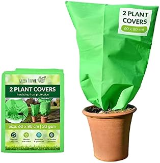 Green Thumbz Plant Covers For Winter, Frost Protection For Plants, Perfect Fleece For Plants, Flowers, Fruit, Vegetables, Plant Frost Fleece Protection Covers (60cm x 80cm)